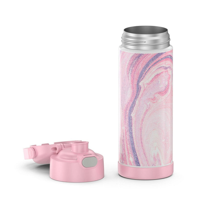 Thermos 16oz FUNtainer Water Bottle with Bail Handle - Pink Marble