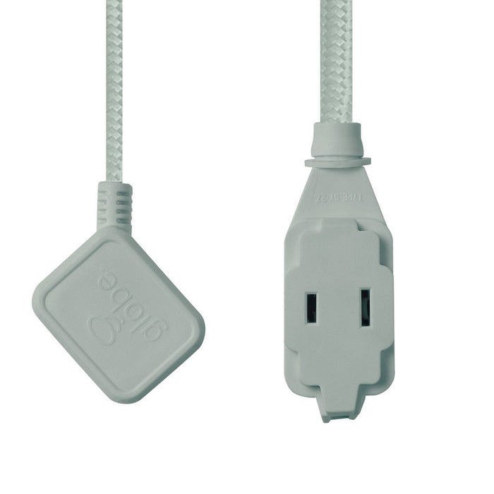 Globe Electric 9' 3 Outlet Extension Cord Sage Green
