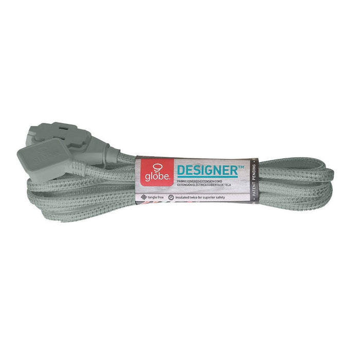 Globe Electric 9' 3 Outlet Extension Cord Sage Green