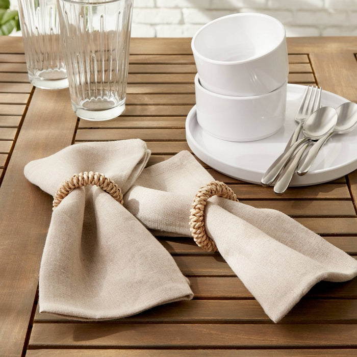 2pk Woven Napkin Rings - Threshold