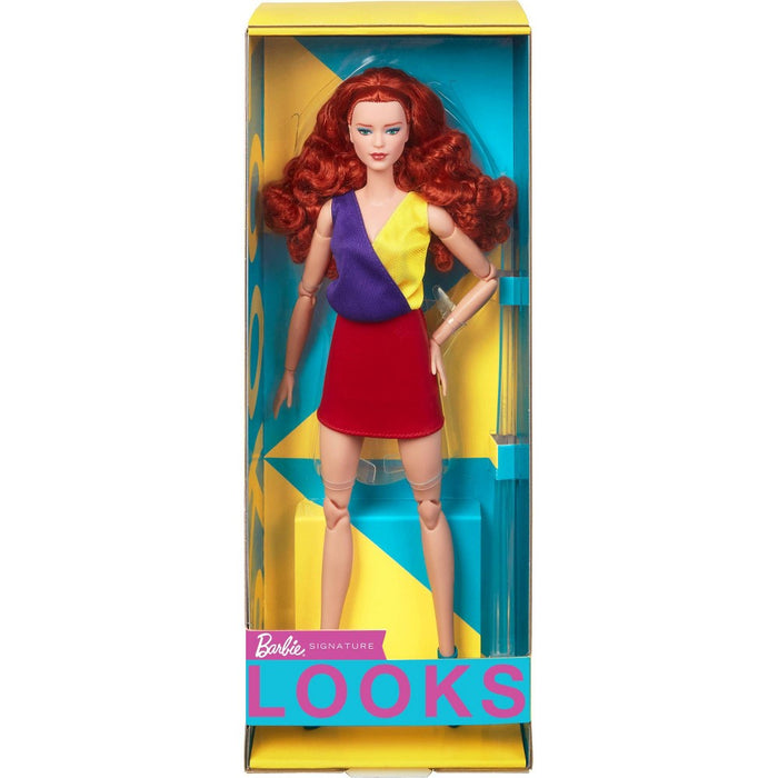 Barbie Looks Doll with Red Hair and Red Skirt