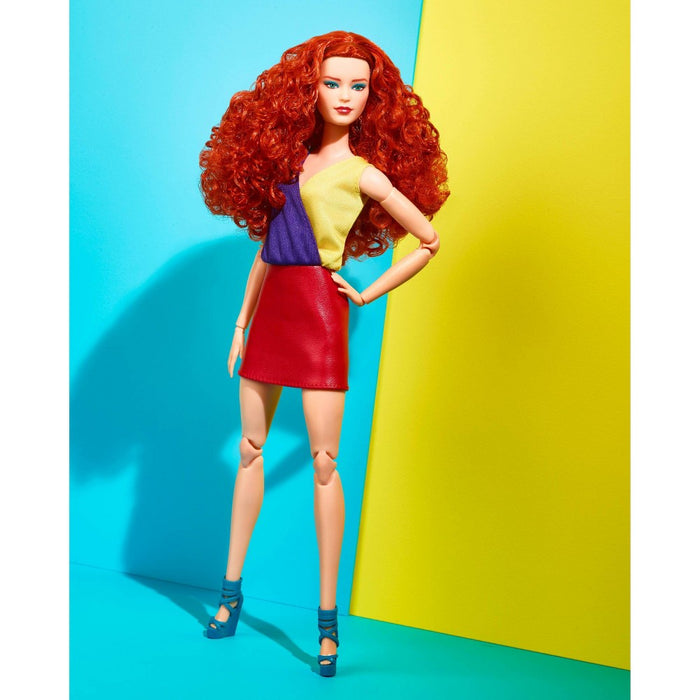 Barbie Looks Doll with Red Hair and Red Skirt
