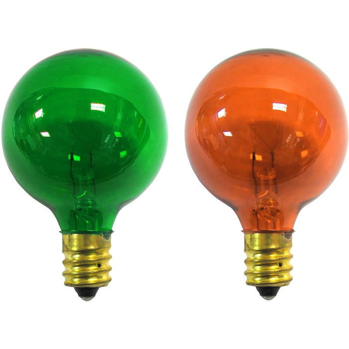 2ct G40 Transparent Replacement Light Bulbs Red and Blue - Wondershop