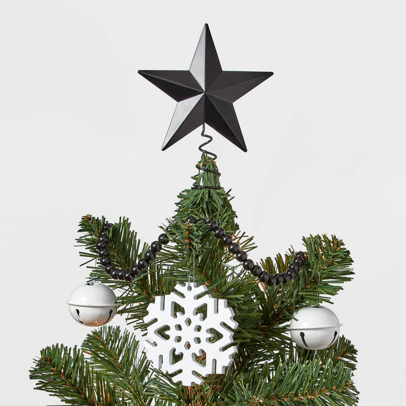 10ct Christmas Tree Ornament Set White/Black - Wondershop