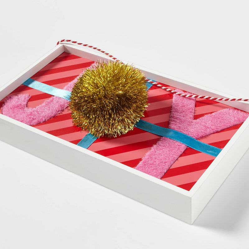10.5"x6" Joy with Pom Hanging Decor - Wondershop