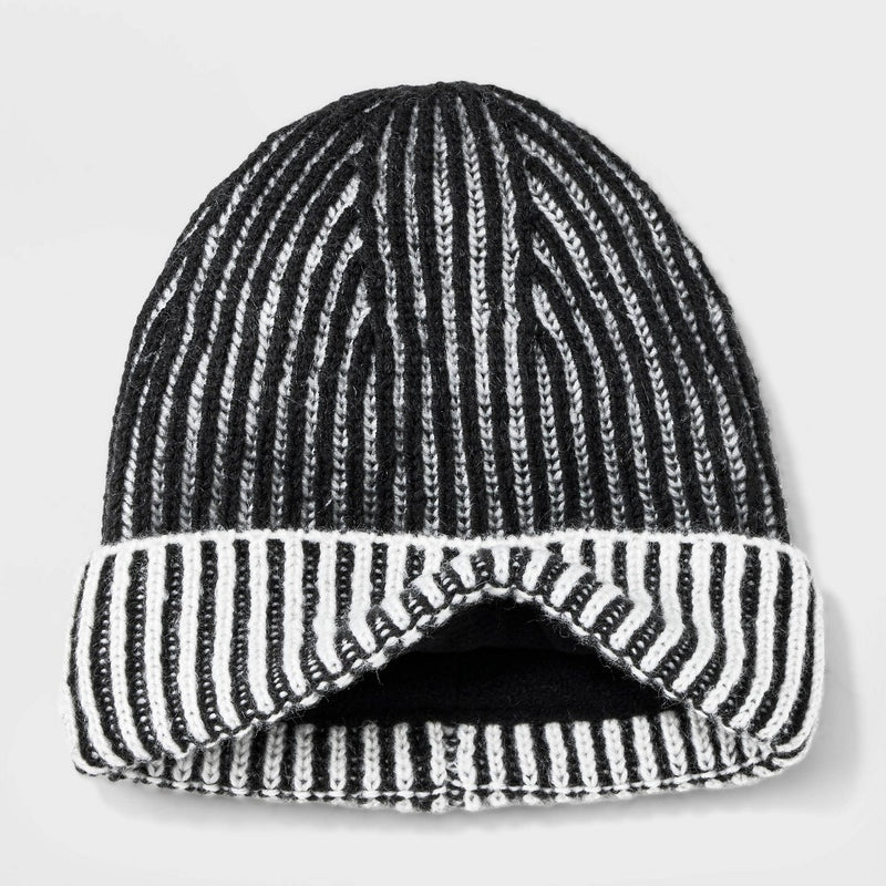 Toddler Tonal Beanie - Cat & Jack Black 2T-5T