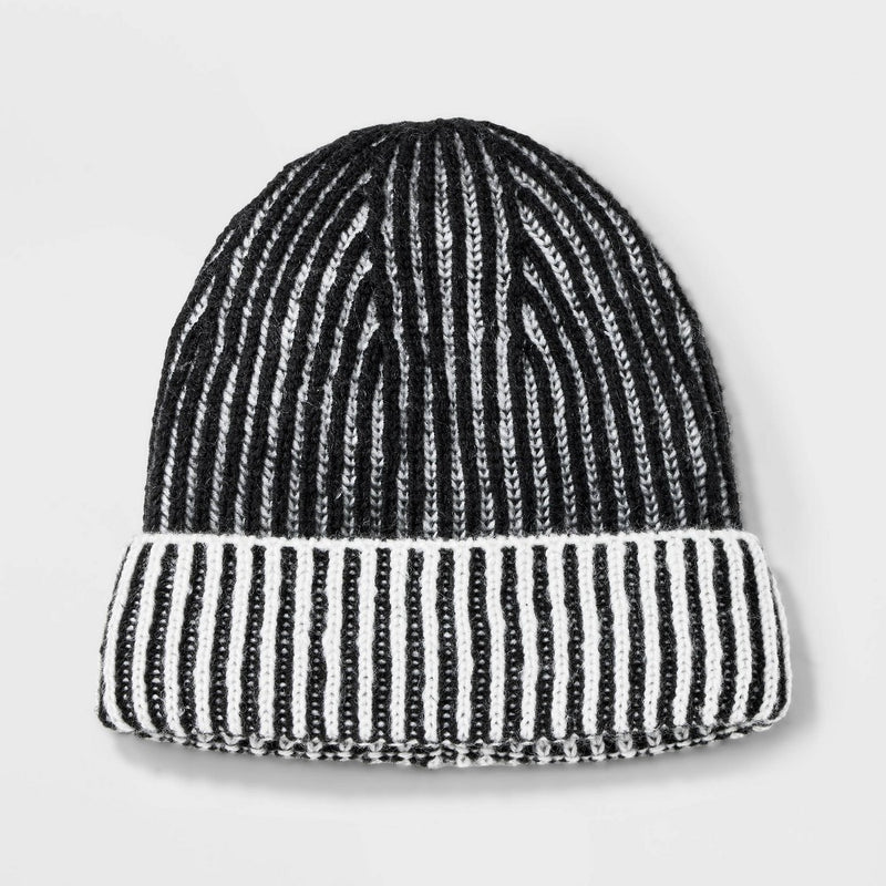 Toddler Tonal Beanie - Cat & Jack Black 2T-5T