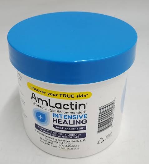 AmLactin Intensive Healing Body Cream Jar Unscented - 12oz
