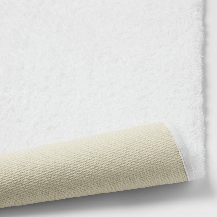 24"x40" Spa Plush Bath Rug White - Threshold
