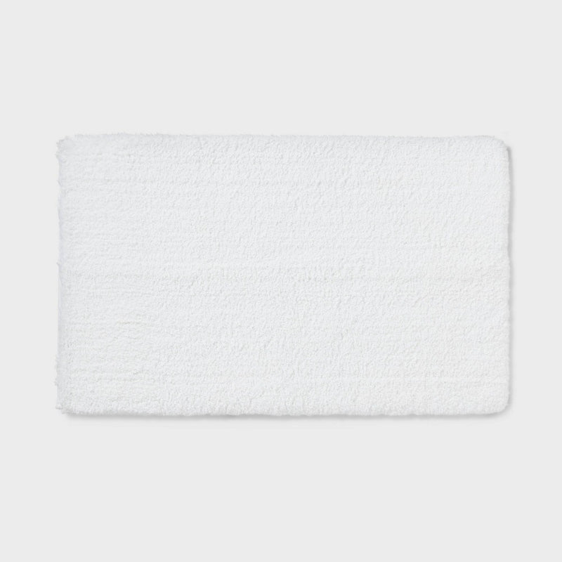 24"x40" Spa Plush Bath Rug White - Threshold