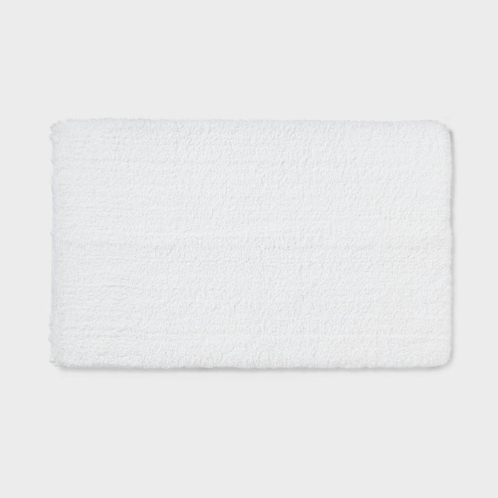 24"x40" Spa Plush Bath Rug White - Threshold