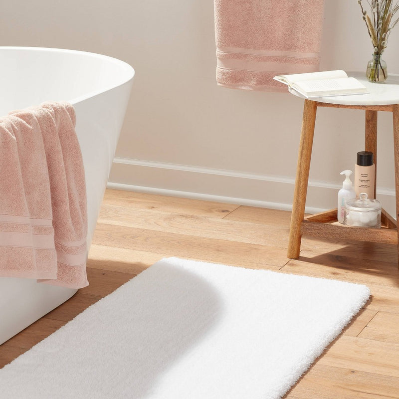 24"x40" Spa Plush Bath Rug White - Threshold