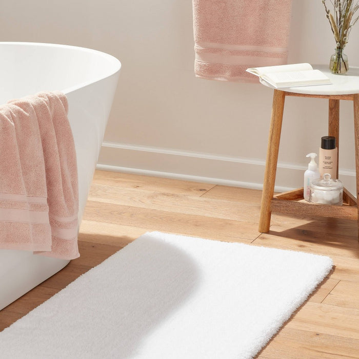 24"x40" Spa Plush Bath Rug White - Threshold