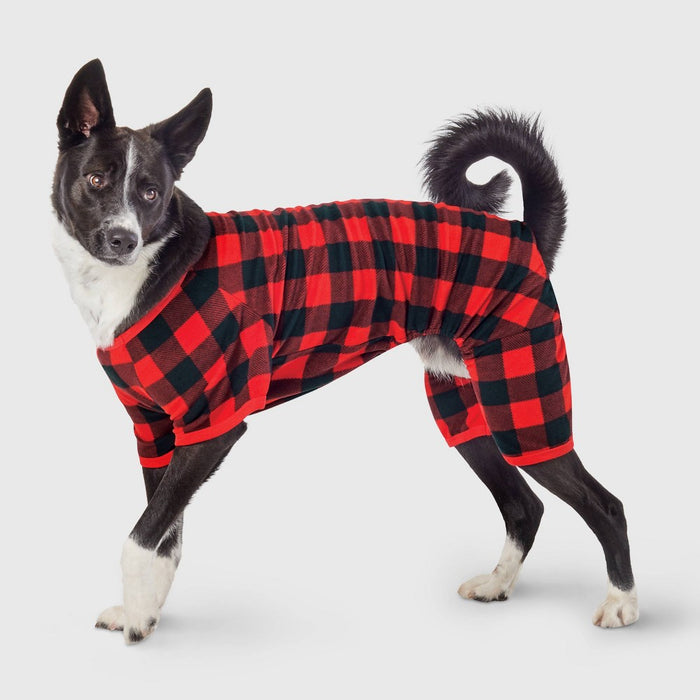 Buffalo Check Matching Family Dog Pajamas - Wondershop - Black/Red - S