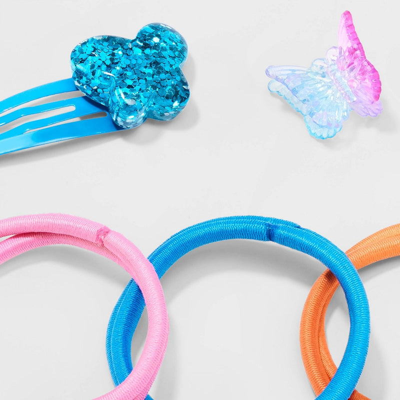 Girls' 12pk Butterfly Themed Hair Accessory Set - Cat & Jack