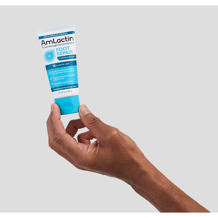AmLactin Foot Repair Foot Cream Therapy AHA Cream Unscented - 3oz