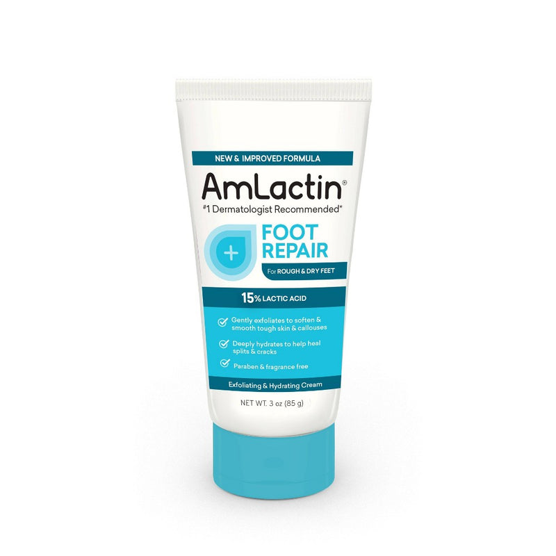 AmLactin Foot Repair Foot Cream Therapy AHA Cream Unscented - 3oz