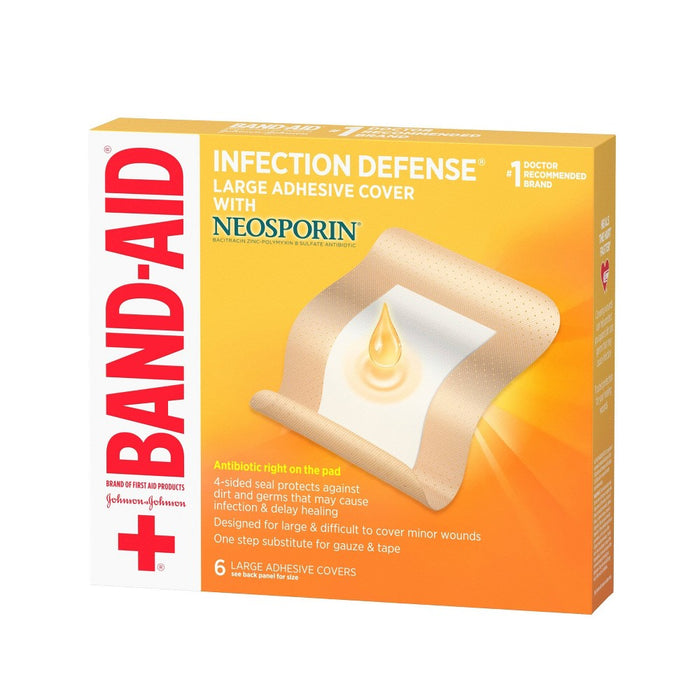 Band-Aid Infect Defense Large Cover - 6ct