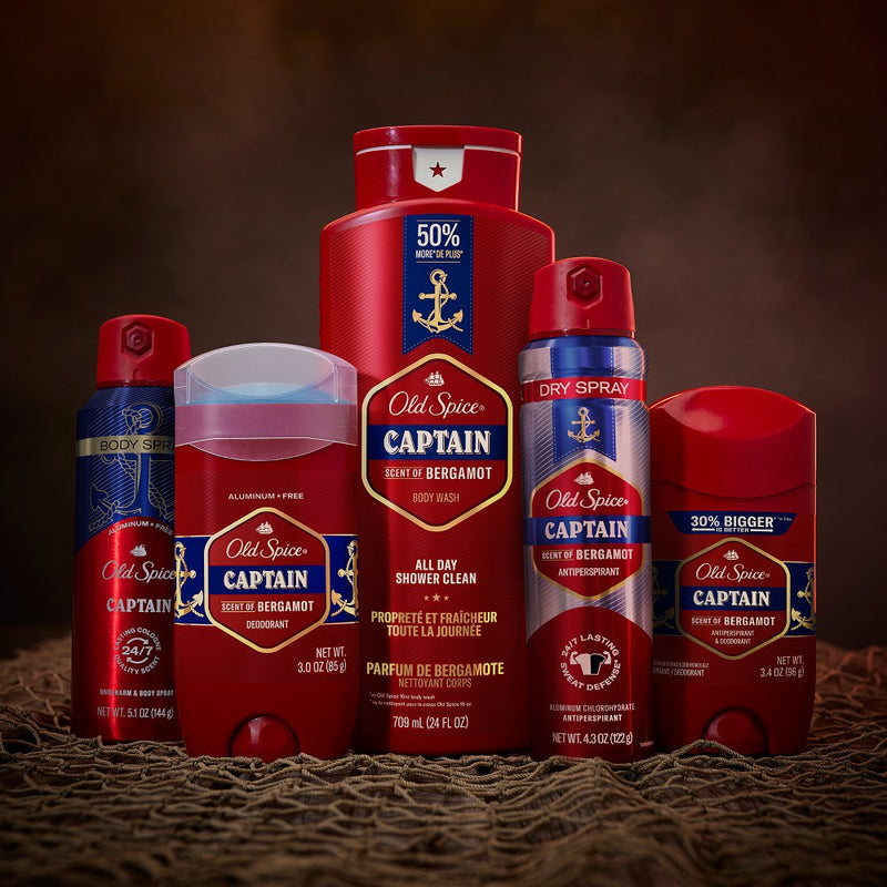 Old Spice Limited Edition Captain Deodorant Gift Set - 2.6oz/2pk