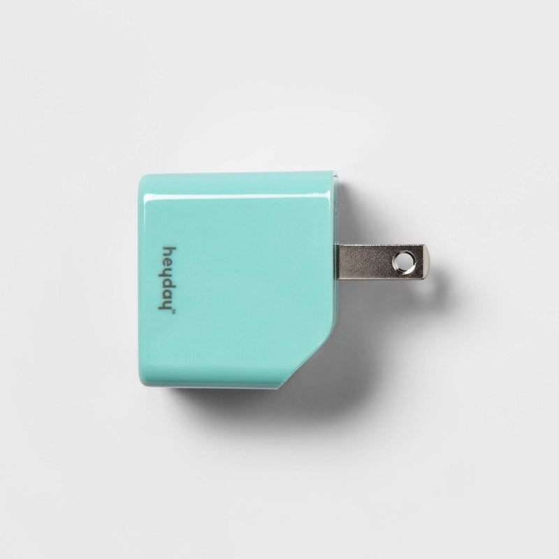 12W Single Port Wall Charger - heyday Spring Teal