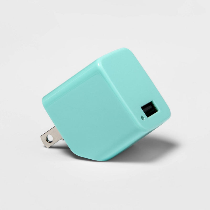 12W Single Port Wall Charger - heyday Spring Teal