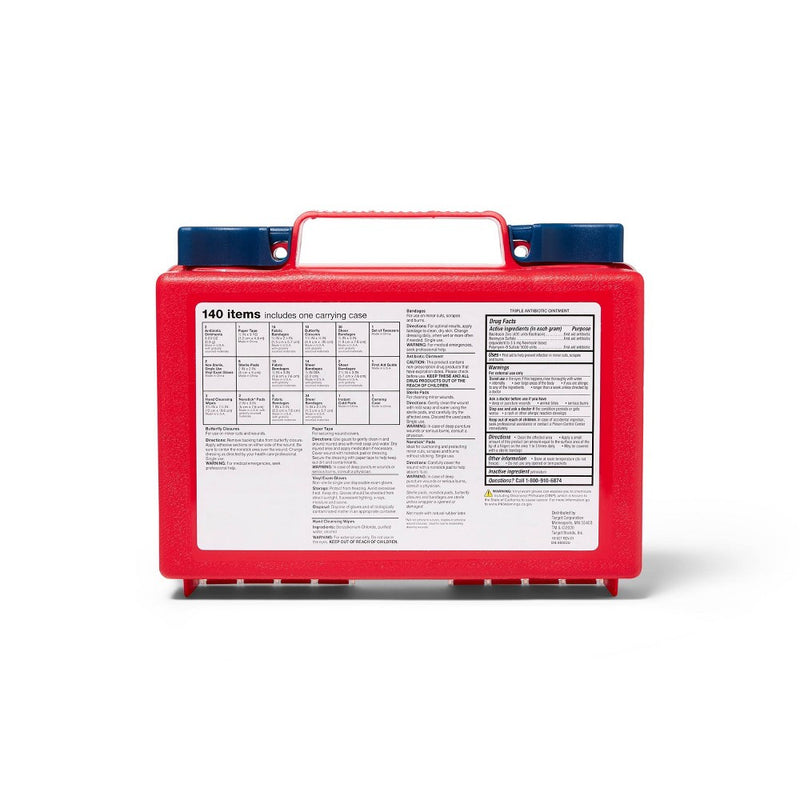 All-Purpose First Aid Kit 140pc - up & up  EXP 10/2026