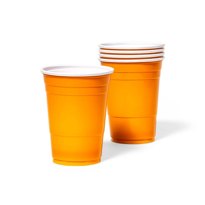 Halloween Disposable Solid Cup - Orange - 18oz/30ct - up & up