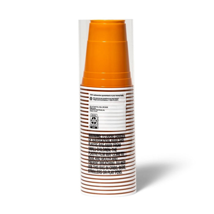 Halloween Disposable Solid Cup - Orange - 18oz/30ct - up & up