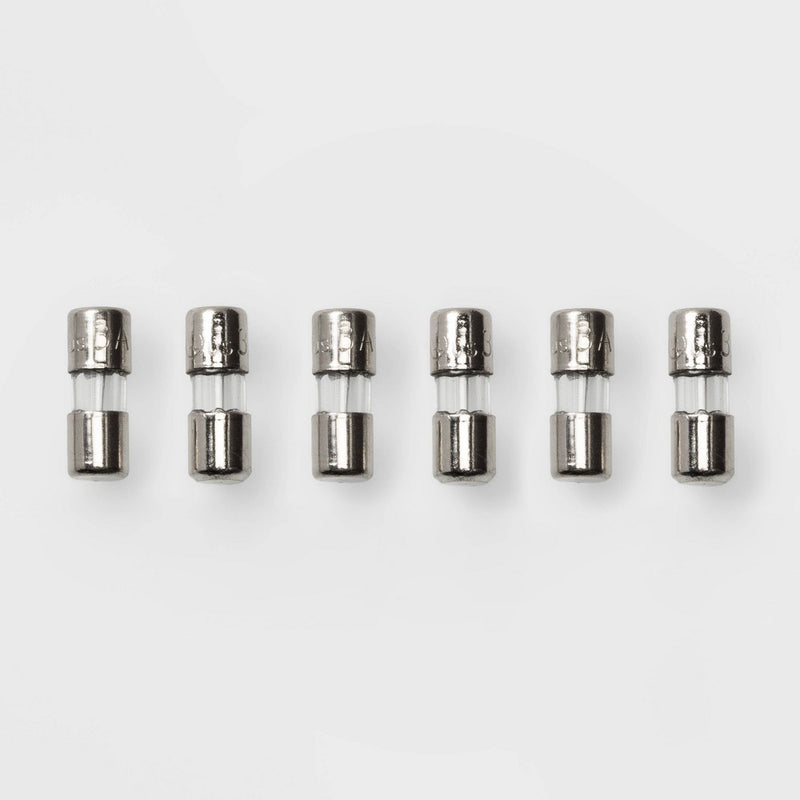 6pk 3 Amp Christmas String Light Fuse Replacements - Wondershop