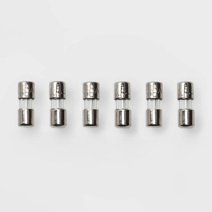 6pk 3 Amp Christmas String Light Fuse Replacements - Wondershop