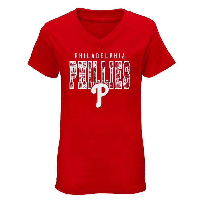 MLB Philadelphia Phillies Boys' V-Neck T-Shirt - XL