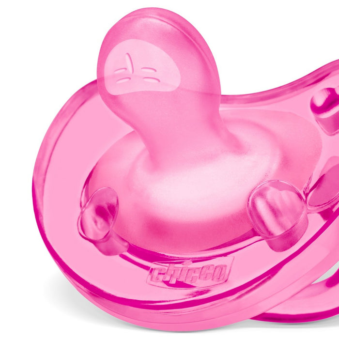 Chicco NaturalFit 2pk 0-6M Soft Silicone Pacifier - Pink