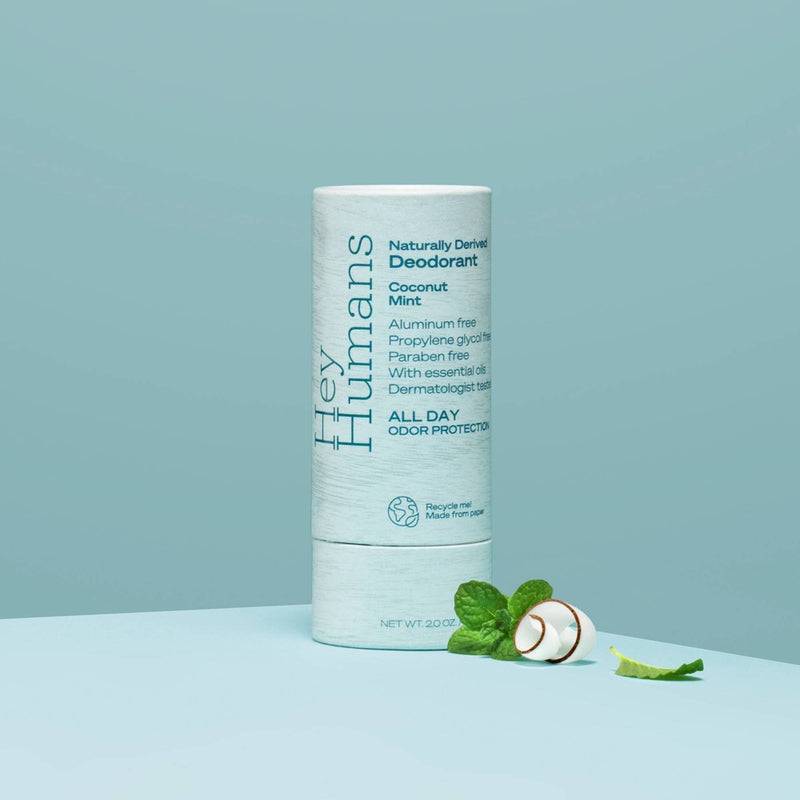 Hey Humans Aluminum-Free Deodorant for Women with Natural Ingredients - Coconut Mint/Shea Butter - 2oz