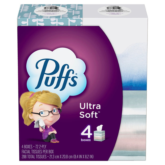 Puffs Ultra Soft Facial Tissue - 4pk/72ct