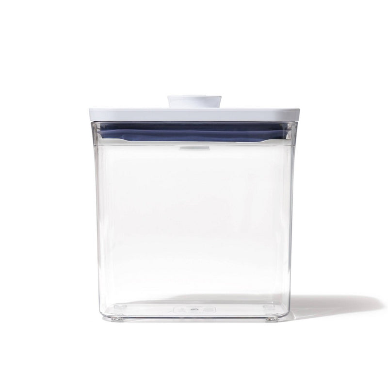 OXO POP 1.2qt Plastic Slim Rectangle Airtight Food Storage Container White