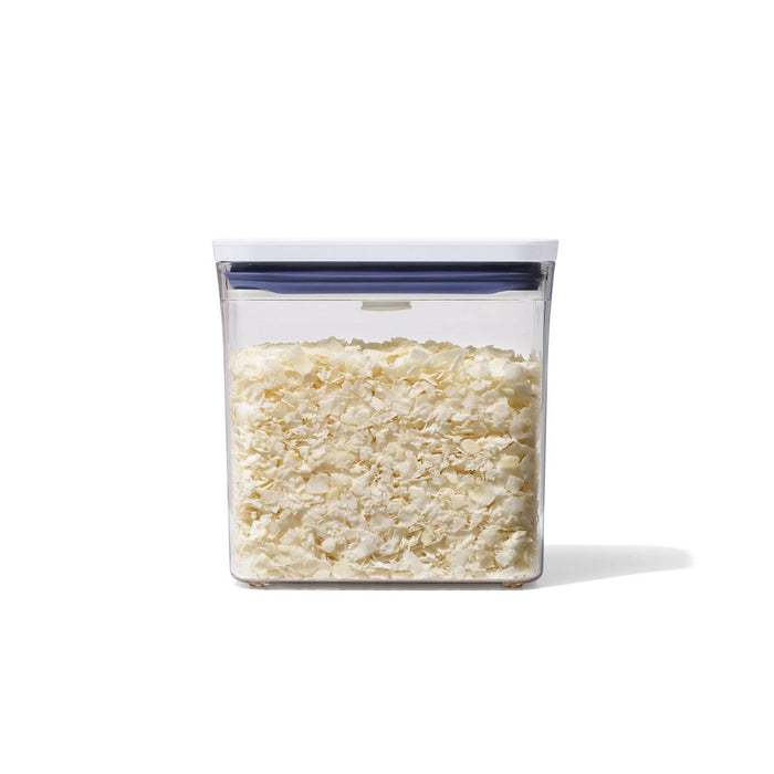 OXO POP 1.2qt Plastic Slim Rectangle Airtight Food Storage Container White