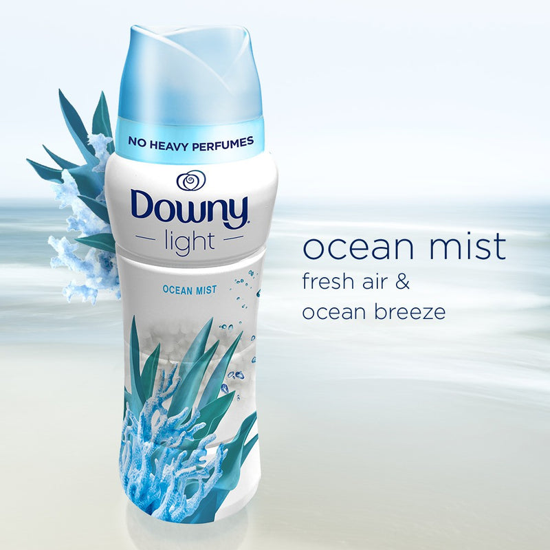 Downy Light Ocean Mist Laundry Scent Booster Beads for Washer with No Heavy Perfumes - 24oz