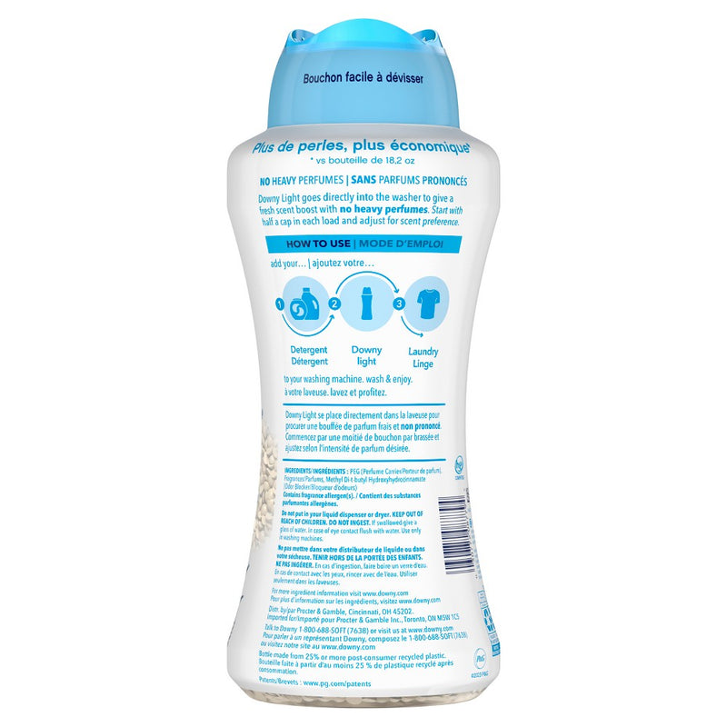 Downy Light Ocean Mist Laundry Scent Booster Beads for Washer with No Heavy Perfumes - 24oz