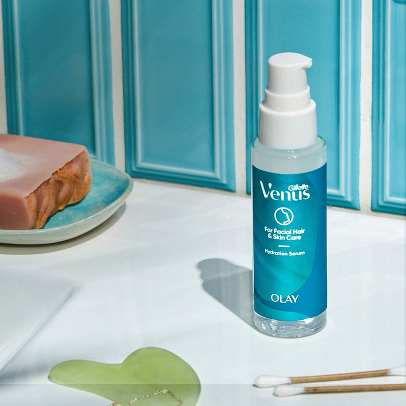 Venus for Facial Hair & Skin Hydration Serum with a Touch of Hyaluronic Acid - 1.5 fl.oz