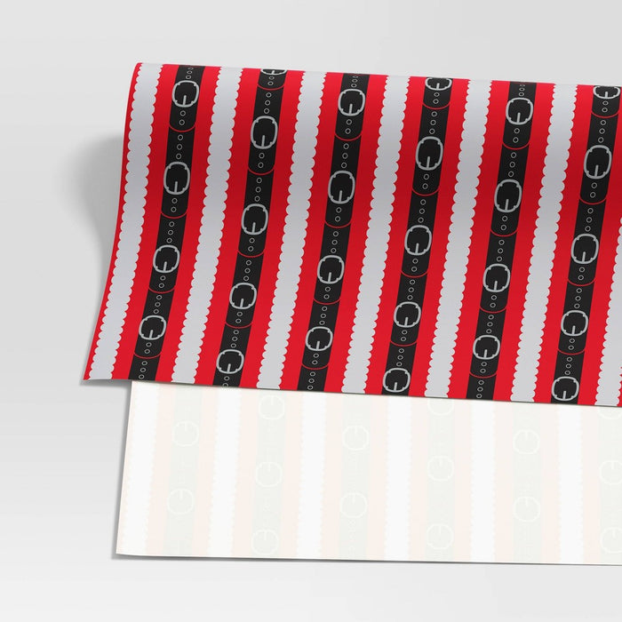 50 sq ft Santa Belt Christmas Gift Wrap Red/Black - Wondershop (LOCAL PICKUP ONLY)