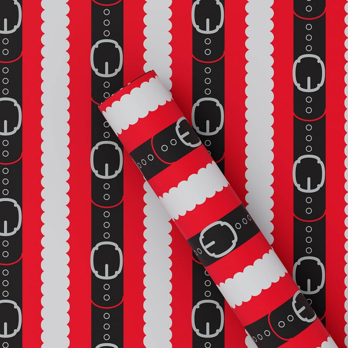 50 sq ft Santa Belt Christmas Gift Wrap Red/Black - Wondershop (LOCAL PICKUP ONLY)