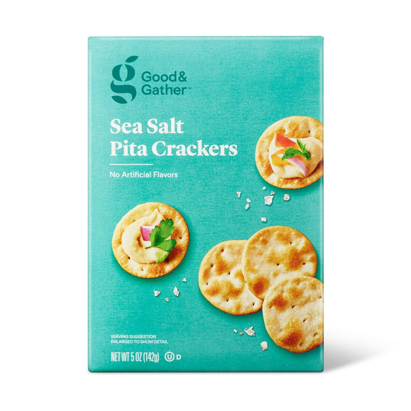 Sea Salt Pita Crackers - 5oz - Good & Gather