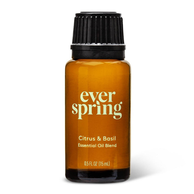 Citrus & Basil Essential Oil Blend - 0.5 fl oz - Everspring