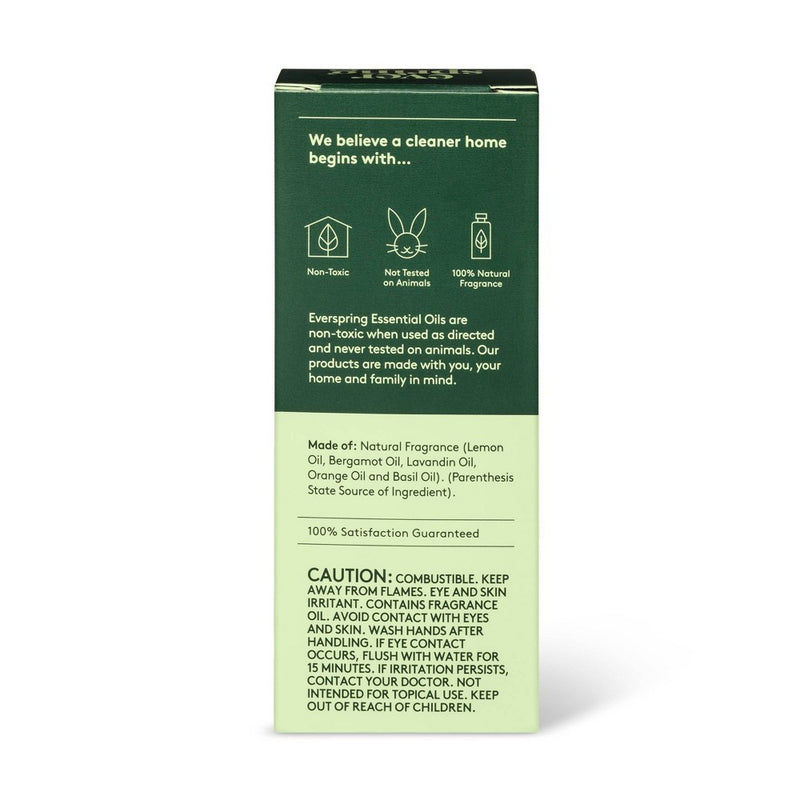 Citrus & Basil Essential Oil Blend - 0.5 fl oz - Everspring