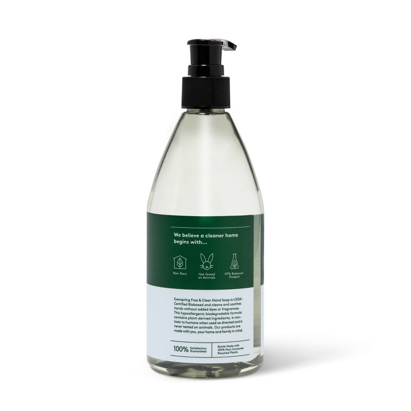 Unscented Liquid Hand Soap - 12 fl oz - Everspring