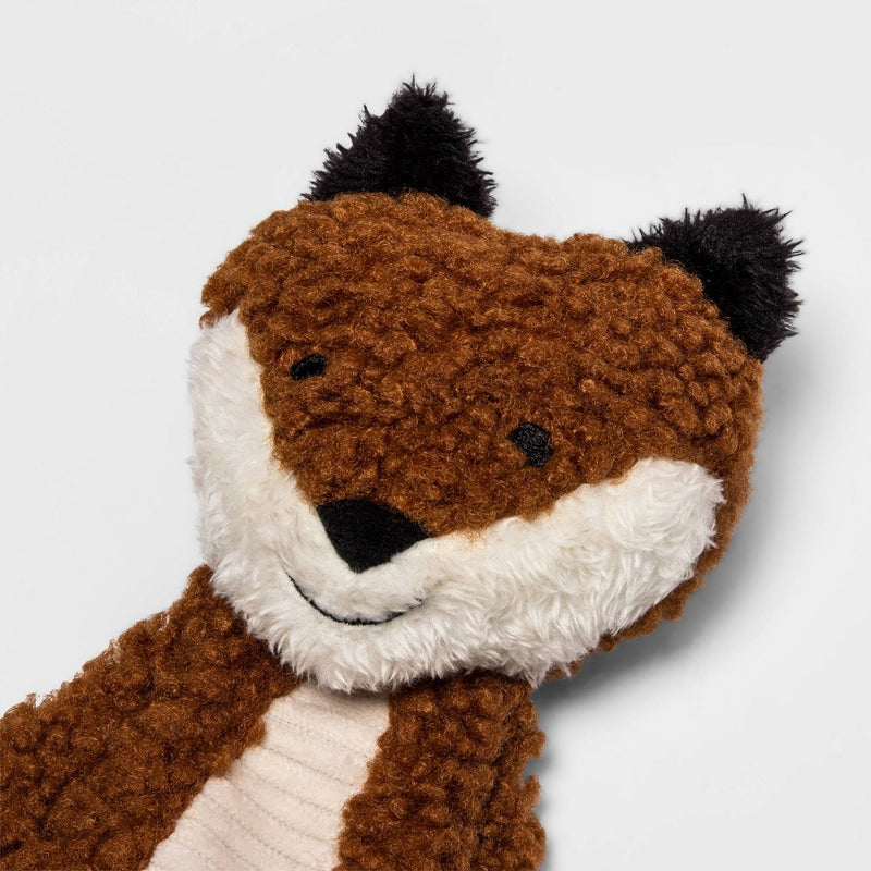 Skinny Crinkle Fox Plush Dog Toy - M - Boots & Barkley