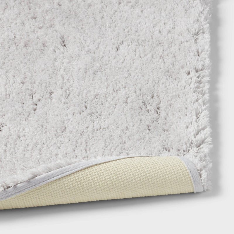 22"x60" Spa Plush Bath Rug Light Gray - Threshold