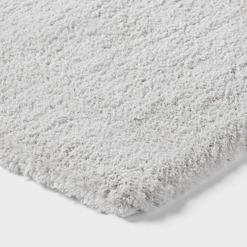 22"x60" Spa Plush Bath Rug Light Gray - Threshold