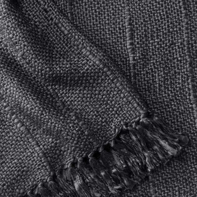 Chunky Stripe Fringe Throw Blanket Railroad Gray - Hearth & Hand with Magnolia