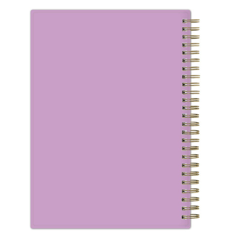 Day Designer 2024 Planner with Notes Pages 5.875"x8.625" Weekly/Monthly Wild Blooms White
